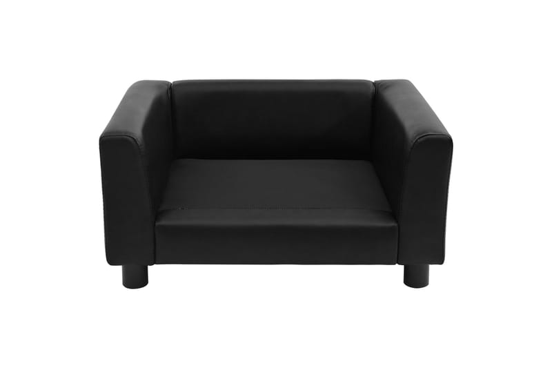 Hundesofa 60X43X30 cm Plys Og Kunstlæder Sort - Sort - Sport & fritid - Til dyrene - Til hund - Hundemøbler