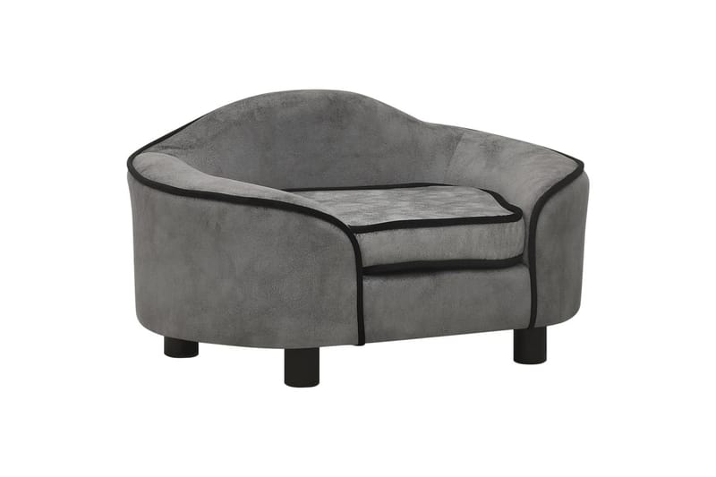 hundesofa 67x47x36 cm plys grå - Grå - Sport & fritid - Til dyrene - Til hund - Hundemøbler - Hundeseng