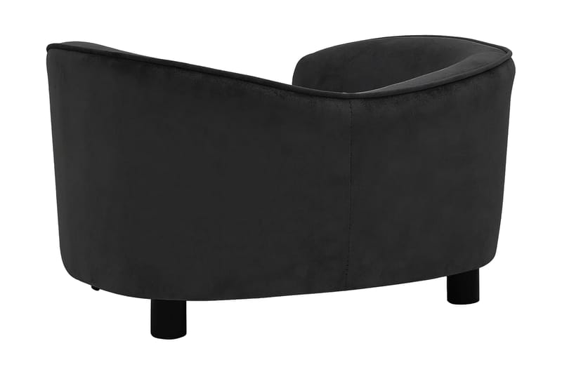 hundesofa 69x49x40 cm plys sort - Grå - Sport & fritid - Til dyrene - Til hund - Hundemøbler - Hundeseng