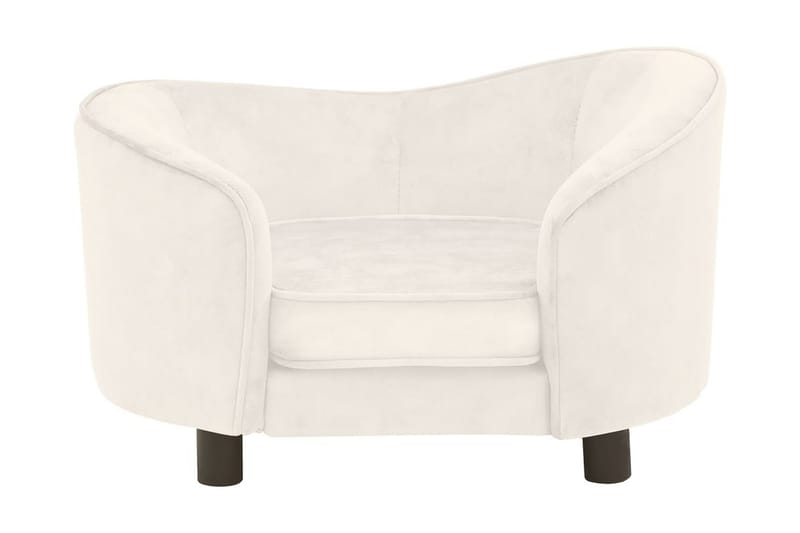 hundesofa 69x49x40 cm plys cremefarvet - Creme - Sport & fritid - Til dyrene - Til hund - Hundemøbler