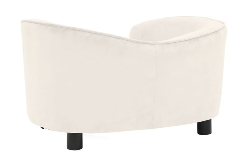 hundesofa 69x49x40 cm plys cremefarvet - Creme - Sport & fritid - Til dyrene - Til hund - Hundemøbler