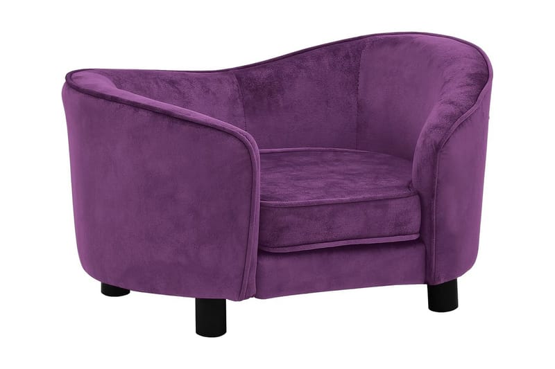 hundesofa 69x49x40 cm plys bordeauxfarvet - Violet - Sport & fritid - Til dyrene - Til hund - Hundemøbler