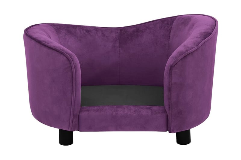 hundesofa 69x49x40 cm plys bordeauxfarvet - Violet - Sport & fritid - Til dyrene - Til hund - Hundemøbler