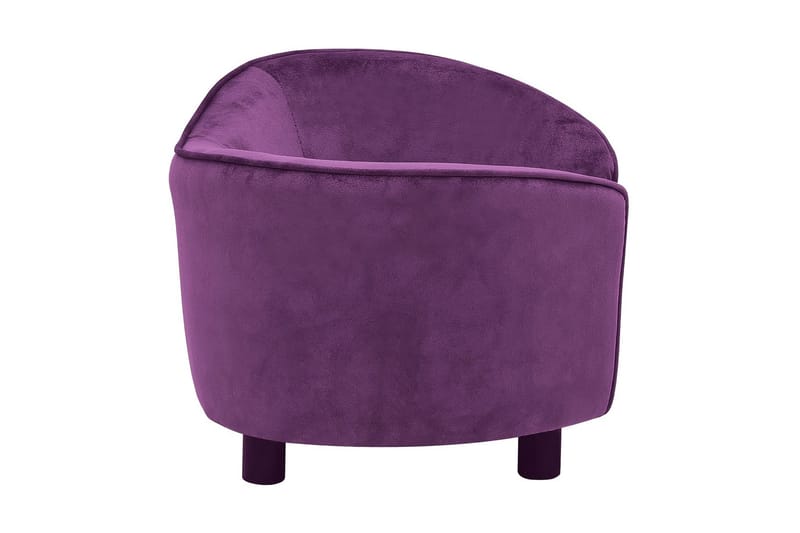 hundesofa 69x49x40 cm plys bordeauxfarvet - Violet - Sport & fritid - Til dyrene - Til hund - Hundemøbler