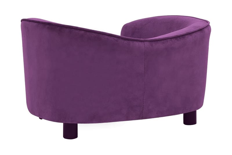 hundesofa 69x49x40 cm plys bordeauxfarvet - Violet - Sport & fritid - Til dyrene - Til hund - Hundemøbler