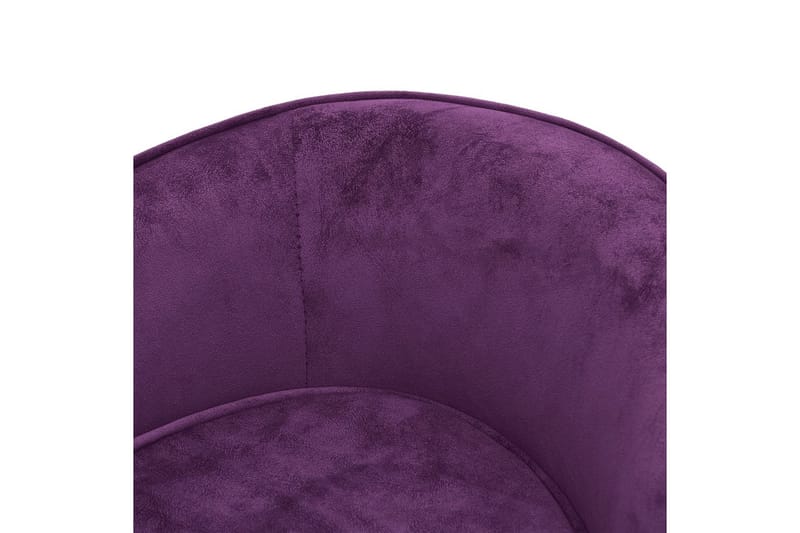 hundesofa 69x49x40 cm plys bordeauxfarvet - Violet - Sport & fritid - Til dyrene - Til hund - Hundemøbler