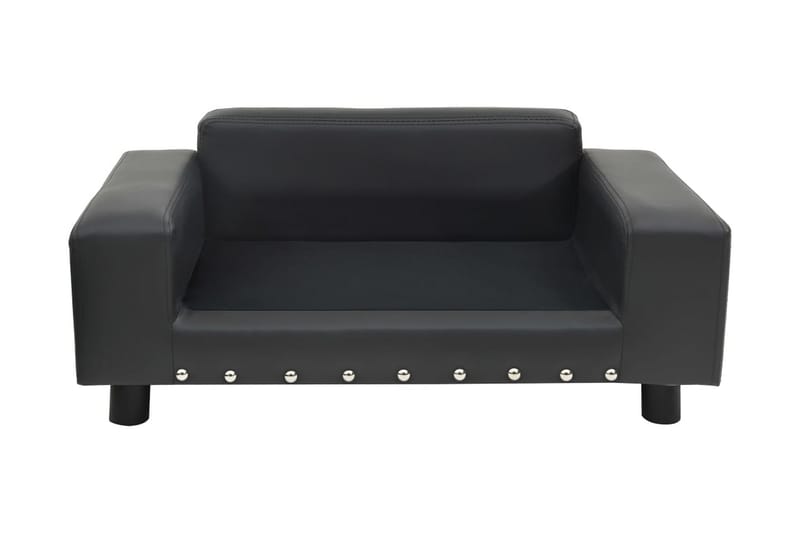 hundesofa 81x43x31 cm plys og kunstlæder mørkegrå - Grå - Sport & fritid - Til dyrene - Til hund - Hundemøbler