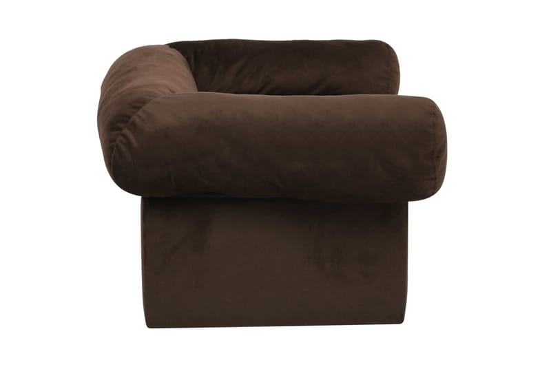 hundesofa med skuffe 75x50x38 cm plys brun - Brun - Sport & fritid - Til dyrene - Til hund - Hundemøbler - Hundeseng