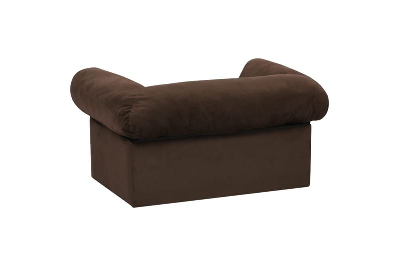 hundesofa med skuffe 75x50x38 cm plys brun - Brun - Sport & fritid - Til dyrene - Til hund - Hundemøbler - Hundeseng