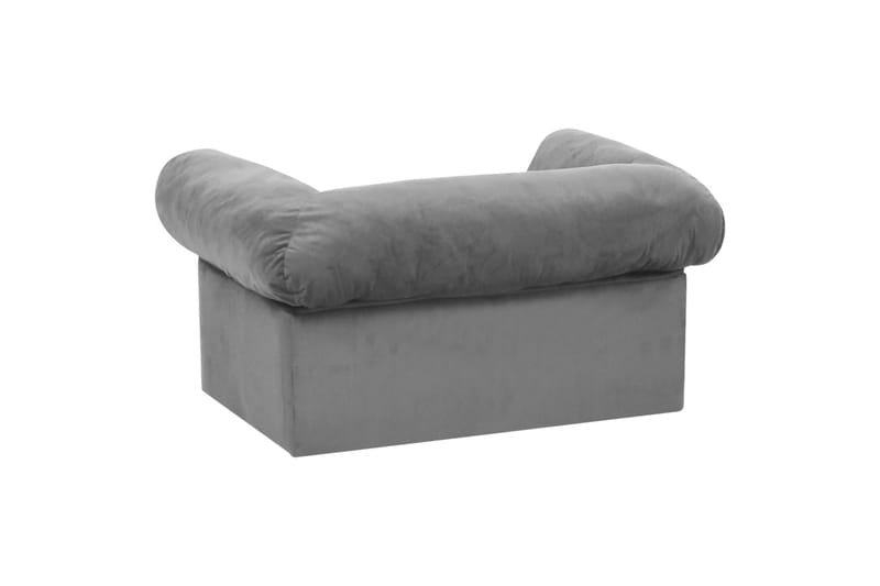 hundesofa med skuffe 75x50x38 cm plys grå - Grå - Sport & fritid - Til dyrene - Til hund - Hundemøbler - Hundeseng