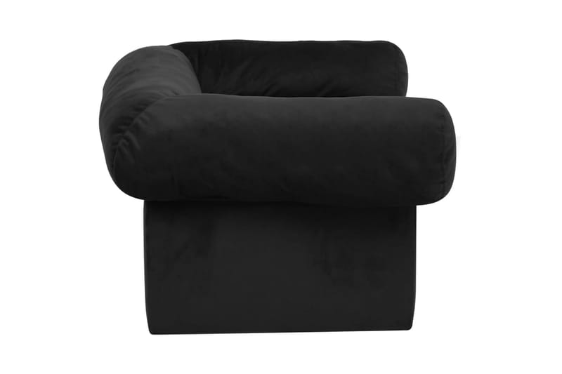 hundesofa med skuffe 75x50x38 cm plys sort - Sort - Sport & fritid - Til dyrene - Til hund - Hundemøbler - Hundeseng