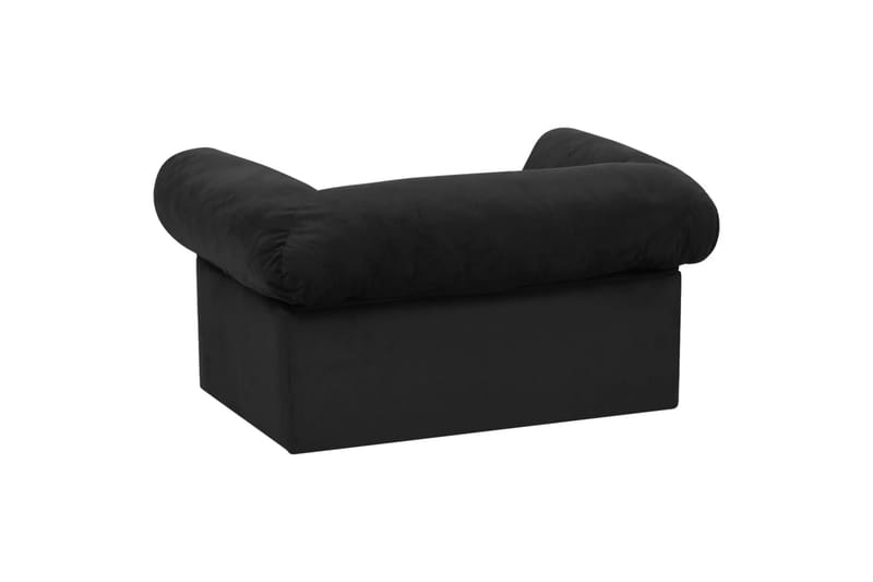 hundesofa med skuffe 75x50x38 cm plys sort - Sort - Sport & fritid - Til dyrene - Til hund - Hundemøbler - Hundeseng