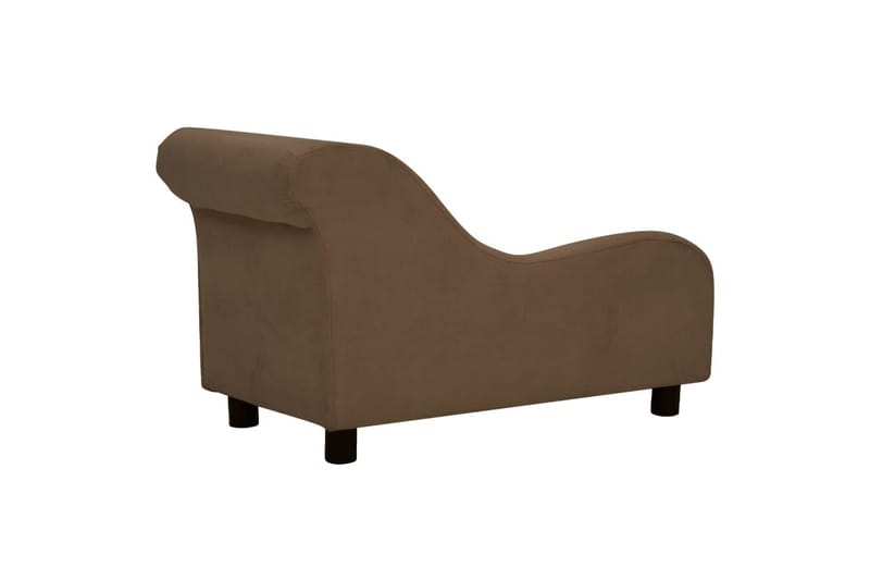 hundesofa med pude 83x44x44 cm plys brun - Brun - Sport & fritid - Til dyrene - Til hund - Hundemøbler - Hundeseng