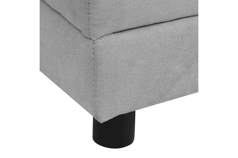 hundesofa med pude 83x44x44 cm plys grå - Grå - Sport & fritid - Til dyrene - Til hund - Hundemøbler - Hundeseng