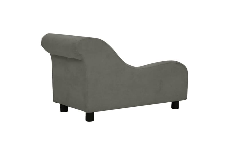 hundesofa med pude 83x44x44 cm plys mørkegrå - Grå - Sport & fritid - Til dyrene - Til hund - Hundemøbler - Hundeseng