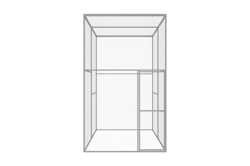 kattebur 3x1,5x2,5 cm galvaniseret stål - Sølv - Sport & fritid - Til dyrene - Kat - Kattebur & kattetaske