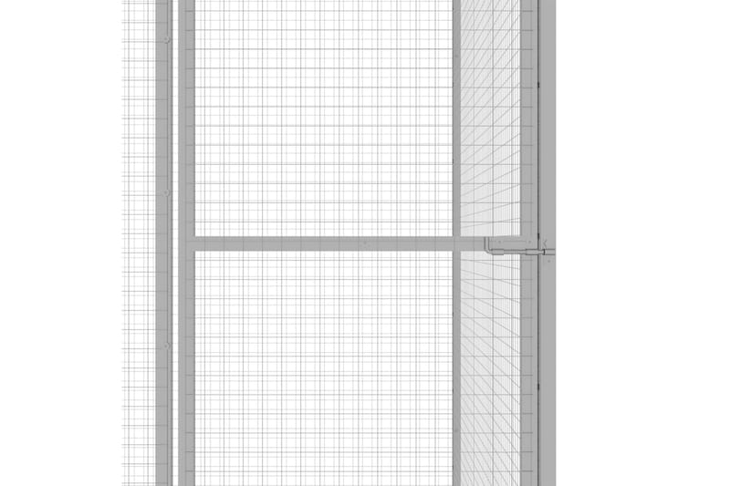 kattebur 3x1,5x2,5 cm galvaniseret stål - Sølv - Sport & fritid - Til dyrene - Kat - Kattebur & kattetaske