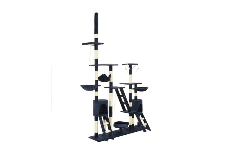 Kradsetræ Til Katte Med Sisal-Kradsestolper 230-250 Cm Blå - Blå - Sport & fritid - Til dyrene - Kat - Kattemøbler