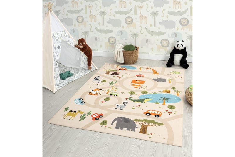 Play Børnetæppe 80x150 cm - Beige - Tekstiler - Børnetekstiler - Børnetæpper