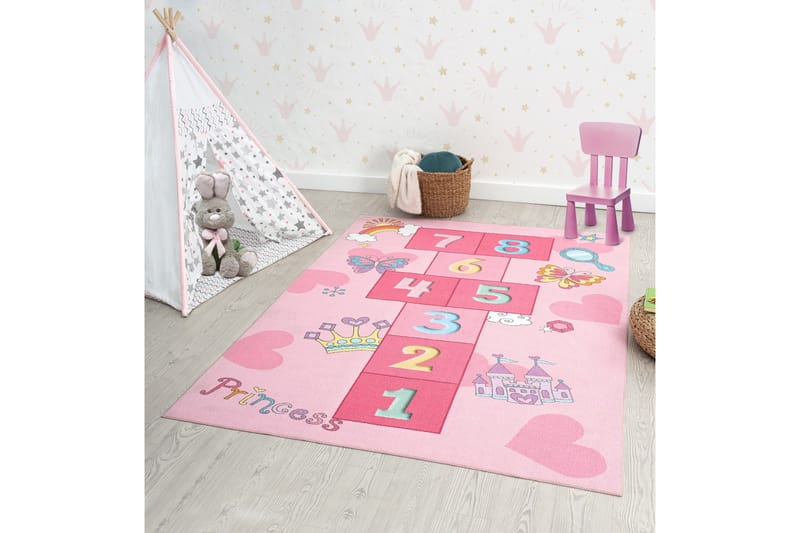 Play Børnetæppe 80x150 cm - Rosa - Tekstiler - Børnetekstiler - Børnetæpper