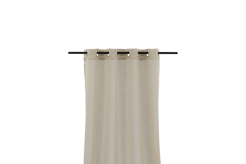 Kaya Gardin m. Kouser 140x240 cm - Beige - Tekstiler - Gardiner - Lange gardiner - Gardiner med kouser