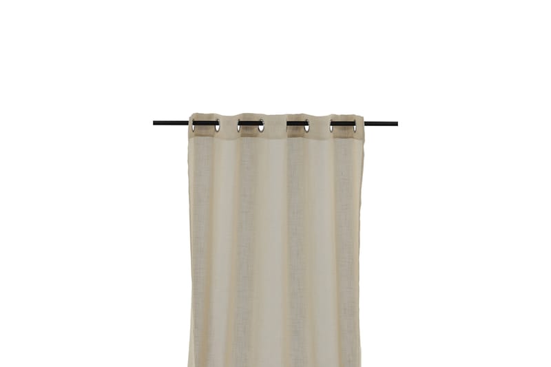 Kaya Gardin m. Kouser 140x240 cm - Beige - Tekstiler - Gardiner - Lange gardiner - Gardiner med kouser