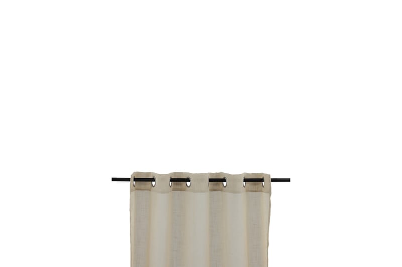 Kaya Gardin m. Kouser 140x240 cm - Beige - Tekstiler - Gardiner - Lange gardiner - Gardiner med kouser