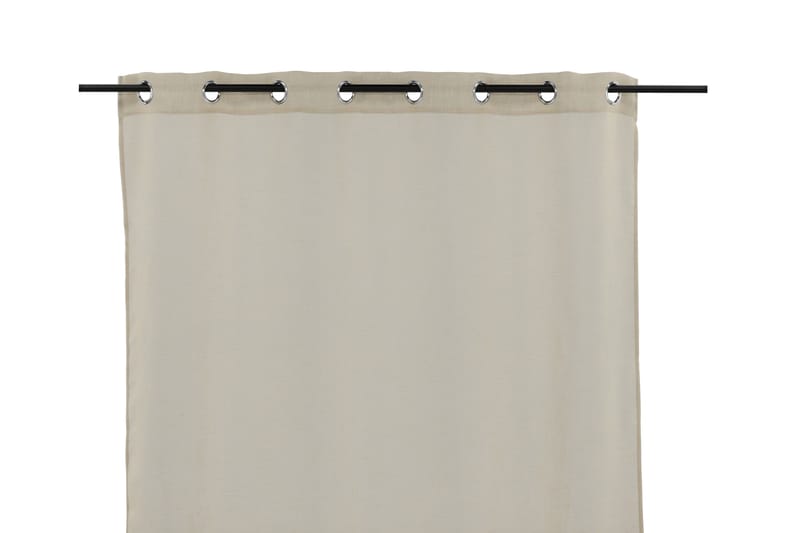 Kaya Gardin m. Kouser 140x240 cm - Beige - Tekstiler - Gardiner - Lange gardiner - Gardiner med kouser