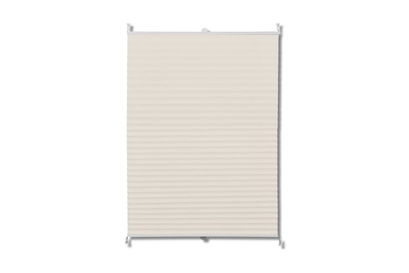 Plisseret Blind 100X150 Cm Creme - Creme - Tekstiler - Gardiner - Persienner