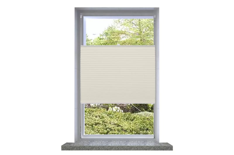 Plisseret Blind 100X150 Cm Creme - Creme - Tekstiler - Gardiner - Persienner