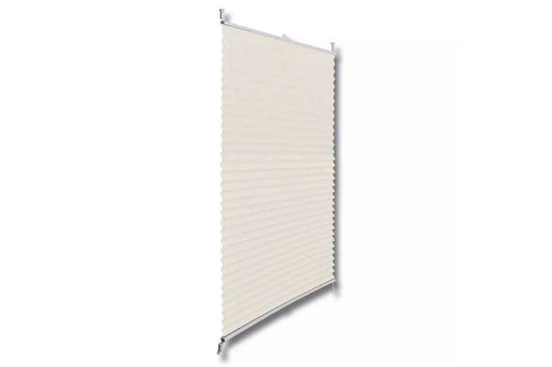 Plisseret Blind 100X150 Cm Creme - Creme - Tekstiler - Gardiner - Persienner