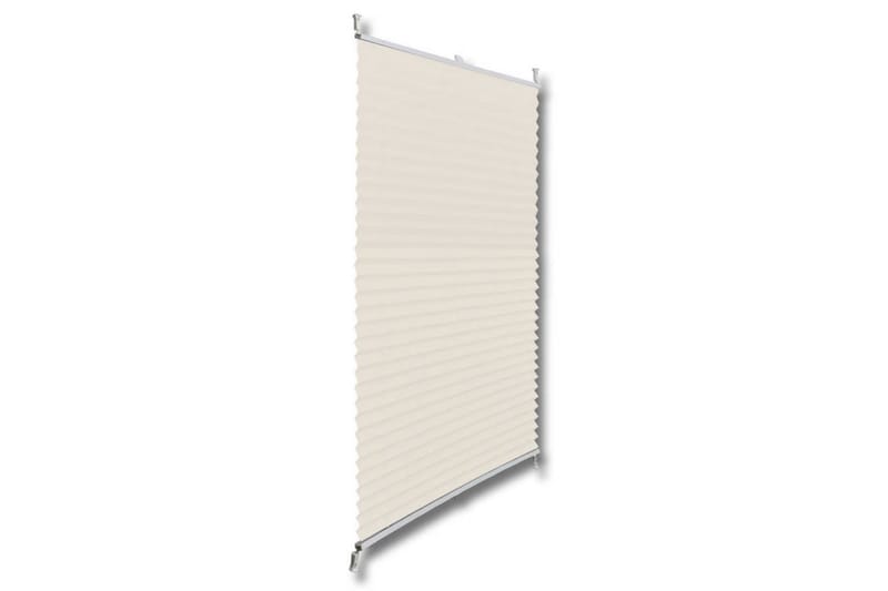 Plisseret Blind 100X200 Cm Creme - Creme - Tekstiler - Gardiner - Persienner