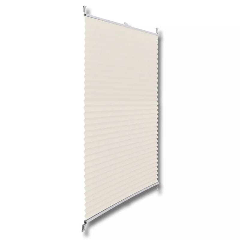 Plisseret Blind 110X150 Cm Creme - Creme - Tekstiler - Gardiner - Persienner