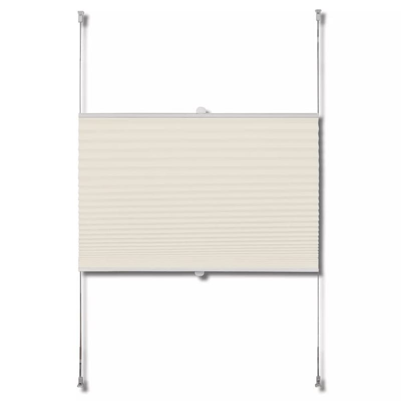 Plisseret Blind 110X150 Cm Creme - Creme - Tekstiler - Gardiner - Persienner