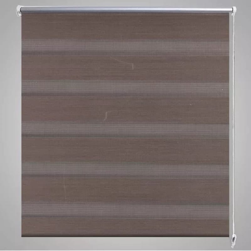 Rullegardin I Zebradesign 40 X 100 Cm Kaffefarvet - Brun - Tekstiler - Gardiner - Rullegardin