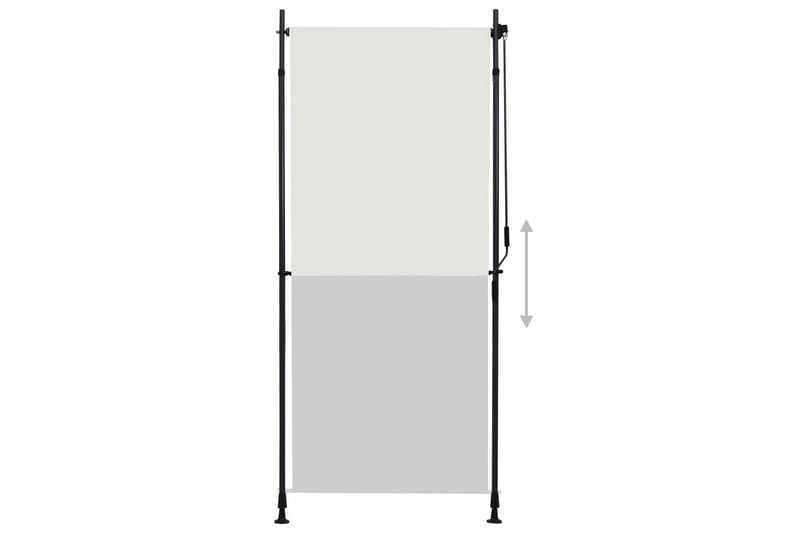 udendørs rullegardin 100x270 cm cremefarvet - Creme - Tekstiler - Gardiner - Rullegardin