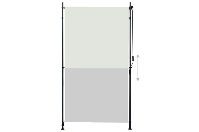 udendørs rullegardin 120x270 cm cremefarvet - Creme - Tekstiler - Gardiner - Rullegardin