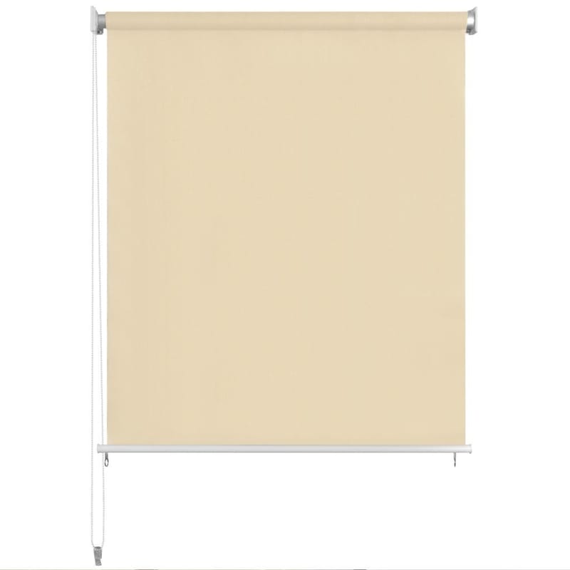 Udendørs Rullegardin 160 X 230 Cm Cremefarvet - Creme - Tekstiler - Gardiner - Rullegardin