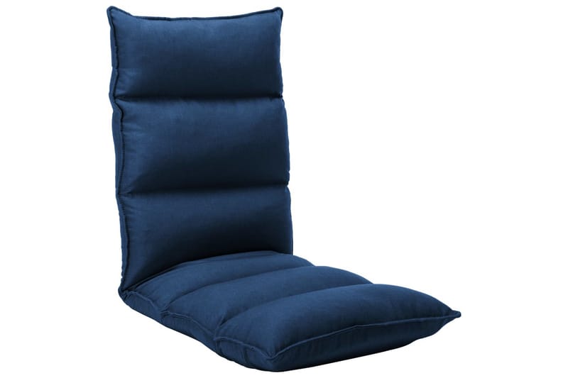 foldbar gulvstol stof blå - Blå - Sædehynder