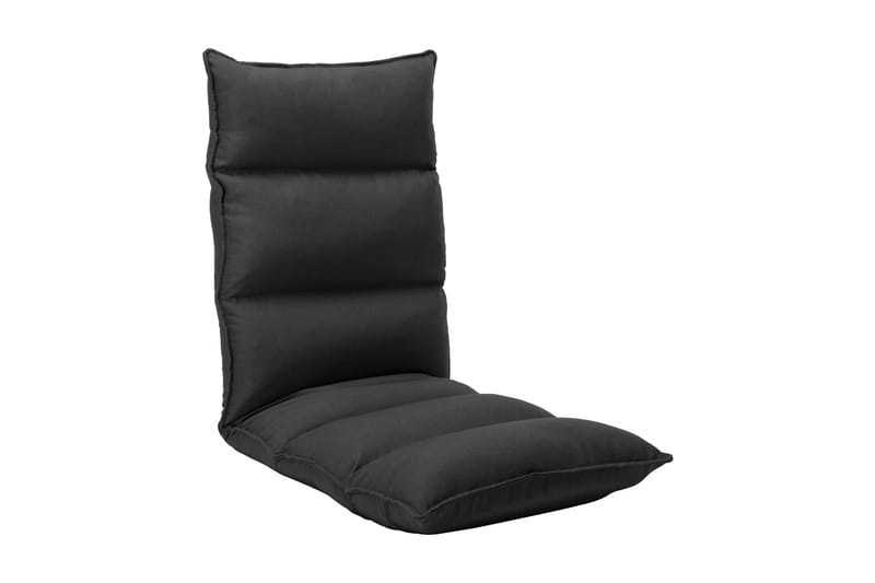 foldbar gulvstol stof sort - Sort - Sædehynder