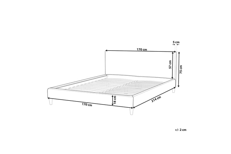 Bossom seng dækker 160x200 cm Kunstlæder - Brun - Tekstiler - Sengetøj