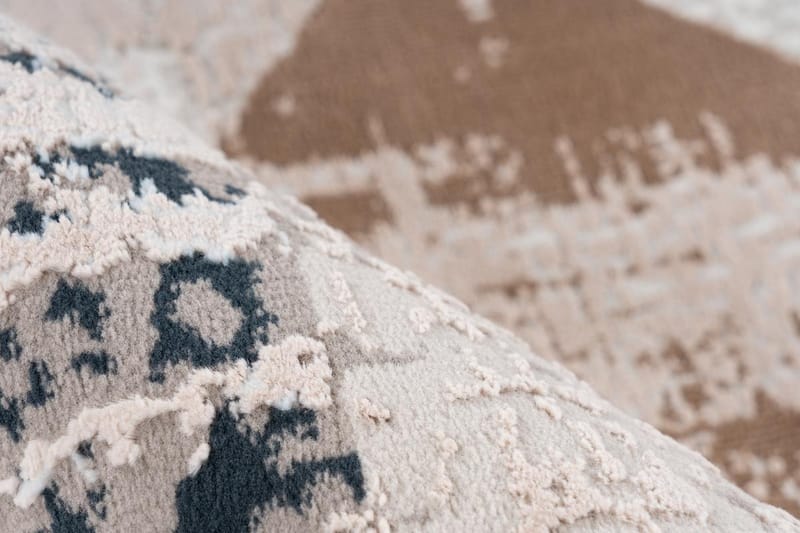 Coulia Tæppe By Grå/Blå 120x180 cm - Tæpper - Gummierede tæpper - Små tæpper - Mønstrede tæpper - Store tæpper - Håndvævede tæpper