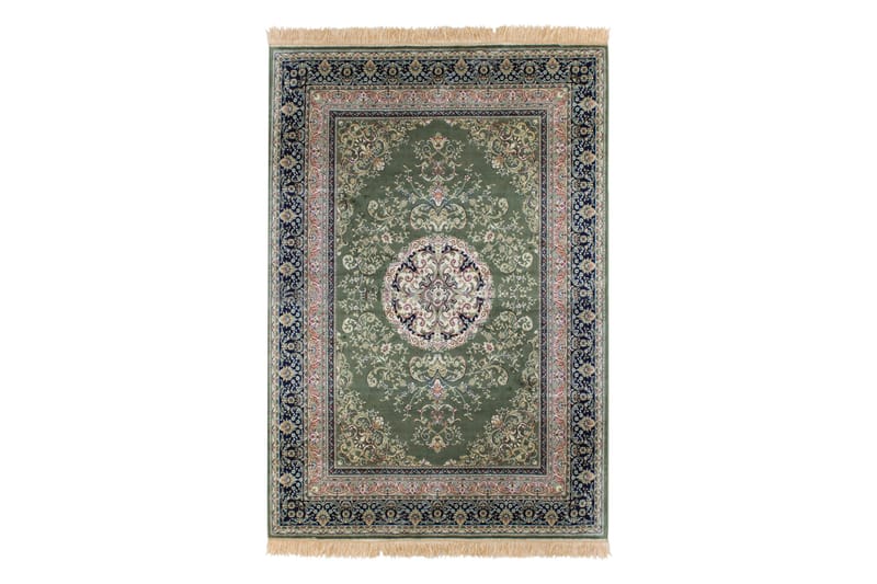 Casablanca Medallion Gulvtæppe 160x230 - Grøn - Tekstiler - Tæpper - Orientalske tæpper - Persisk tæppe