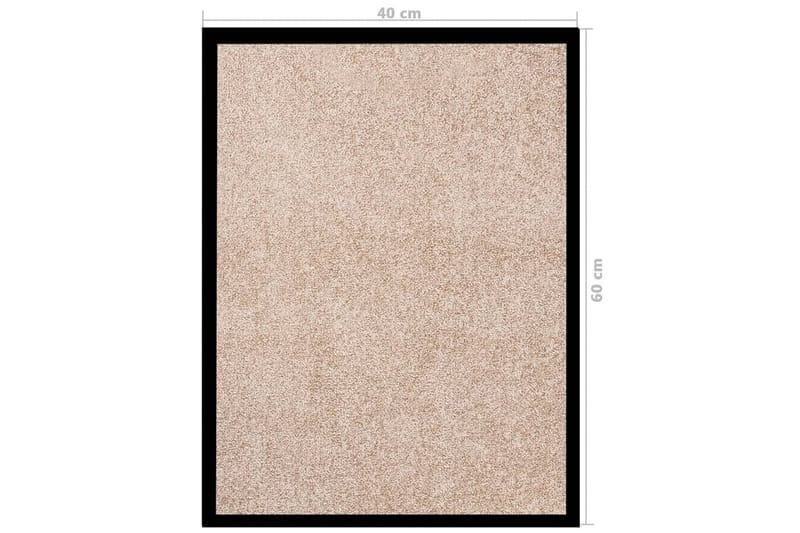 dørmåtte 40x60 cm beige - Beige - Tekstiler - Tæpper - Hall måtte