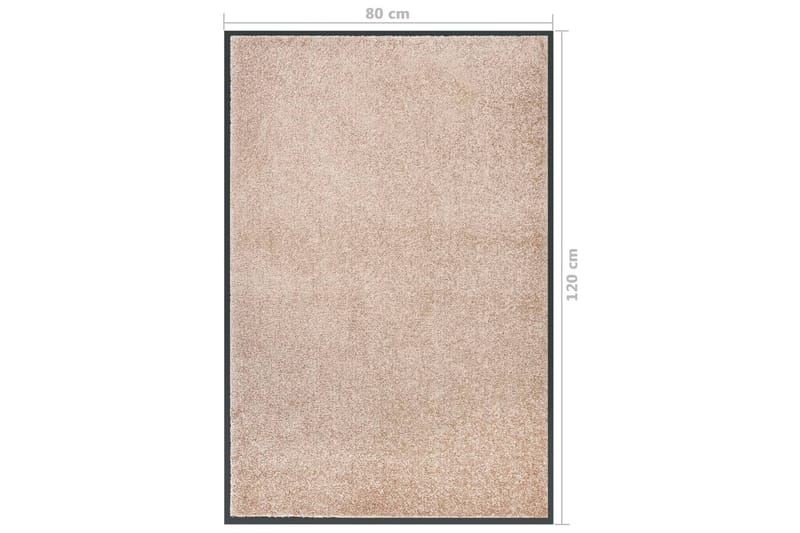 dørmåtte 80x120 cm beige - Beige - Tekstiler - Tæpper - Hall måtte