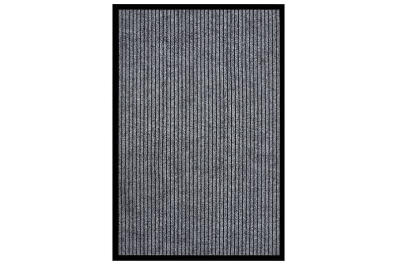 dørmåtte 80x120 cm stribet grå - Grå - Tekstiler - Tæpper - Hall måtte