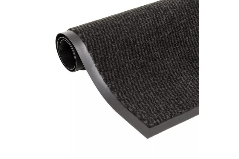 måtte med støvkontrol rektangulær tuftet 60 x 90 cm sort - Sort - Gummierede tæpper - Små tæpper - Mønstrede tæpper - Store tæpper - Hall måtte - Håndvævede tæpper - Dørmåtter