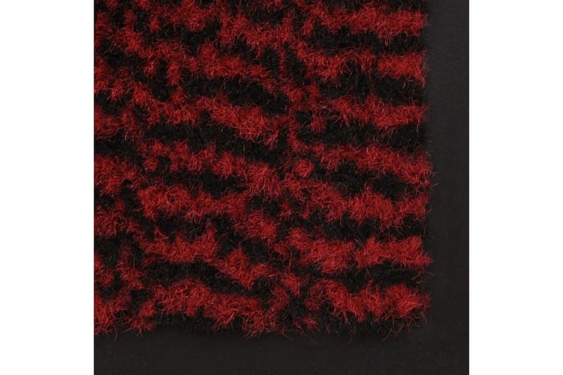 måtter med støvkontrol rektangulær 2 stk. tuftet 80x120 cm r - Rød - Gummierede tæpper - Små tæpper - Mønstrede tæpper - Store tæpper - Hall måtte - Håndvævede tæpper - Dørmåtter