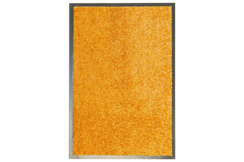 Vaskbar Dørmåtte 40X60 cm Orange - Orange - Tekstiler - Tæpper - Hall måtte