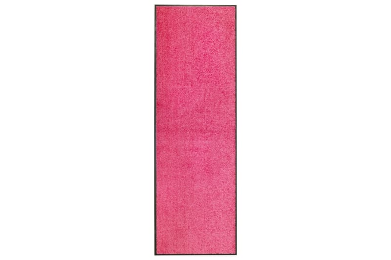 Vaskbar Dørmåtte 60X180 cm Pink - Lyserød - Tekstiler - Tæpper - Hall måtte